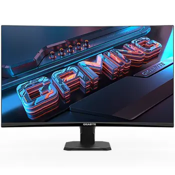 Gigabyte 27" FHD Super Speed VA 1500R 180Hz 108% sRGB 1ms  250 cd m2 3000:1 FreeSync Premium Pro G-SYNC Compatible 178°(H) 178°(V) colors 16.7m 2*HDMI 2.0 1*Displayport 1.4 1*Earphone Jack Tilt