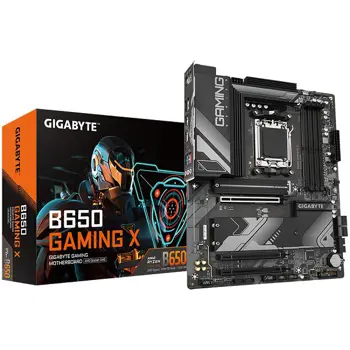 GIGABYTE Mainboard Desktop B650 GAMING X (AM5, 4xDDR5 128, 1x PCI-E 4.0 x16x16, 2x PCI-E 3.0 x16x1, 4x SATA, 3x M.2 PCIe 4.0, 3x USB Gen1, 1x USB Gen2, 3x USB 2.0, 1x USB 3.2 Gen 2 Type-C, 1xHDMI, 1xD