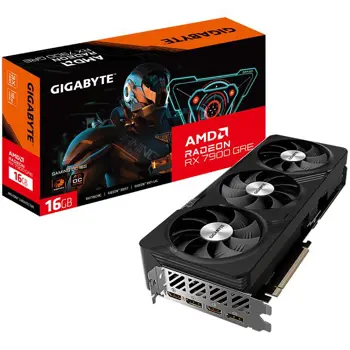 GIGABYTE Video Card AMD Radeon RX 7900 GRE GAMING OC 16G, GDDR6 16GB/256bit, PCI-E 4.0 x16, 2xHDMI, 2xDP, 2x8pin, WINDFORCE 3X, 700W PSU, Retail