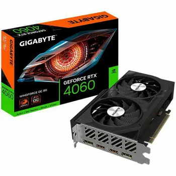 GIGABYTE Video Card NVIDIA GeForce RTX 4060 WINDFORCE OC 8G, GDDR6 8GB/128bit, PCI-E 4.0 x8, 1x8-pin, Retail