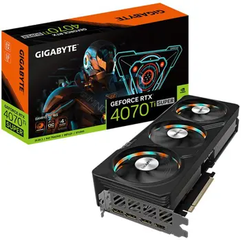 GIGABYTE Video Card NVIDIA GeForce RTX 4070 TI SUPER GAMING OC 16GB, GDDR6X 16GB/256bit, PCI-E 4.0, 1x HDMI, 3x DP, 1x 12VHPWR, Retail