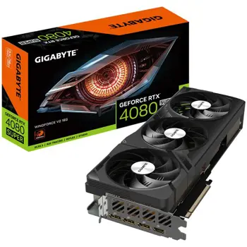 GIGABYTE Video Card NVIDIA GeForce RTX 4080 SUPER WINDFORCE V2 16G, 16GB GDDR6X/256bit, PCI-E 4.0, 1xHDMI, 3xDP, Recommended PSU 750W, ATX