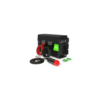 Green Cell strujni inverter 12V na 230V, 300W/600W Pure Sine Wawe (INV05DE)