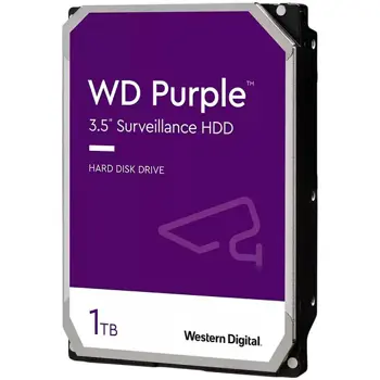 HDD AV WD Purple (3.5, 1TB, 64MB, 5400 RPM, SATA 6 Gb/s)