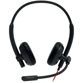 Headset Canyon HS-07 PC Mic 3.5/USB Flat 2.8m Black (CNS-HS07B)