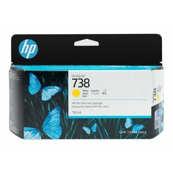 HP 738 130-ml Yellow DesignJet Ink Cartr