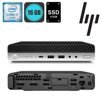 HP EliteDesk 800 G5 DM i7-9700T, 16GB, 512GB SSD