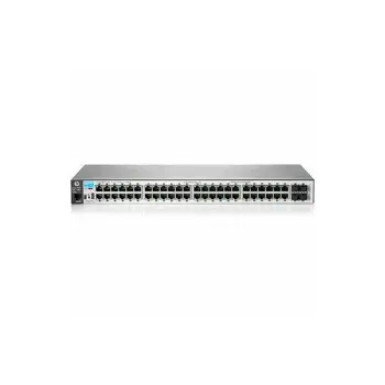 HP Enterprise Aruba 2530 switch with 48 1GbE ports and 4 SFP ports