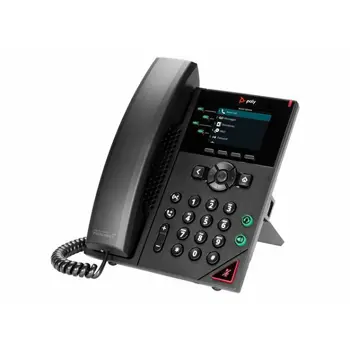 HP Poly VVX 250 4-Line IP Phone and PoE