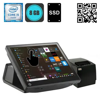 HP POS RP7800 - 15" Touch, Core i5, 8GB, SSD + POS Pisač