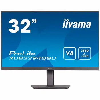 IIYAMA Monitor LED XUB3294QSU-B1 VA 31.5" 2560 x 1440 @75Hz 16:9 250 cd/m2 3000:1 HDMI DP 2xUSB height, swivel, tilt