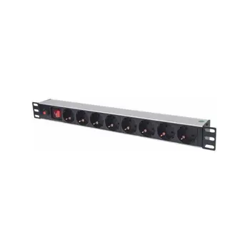 Intellinet PDU letva 19" 1U Rackmount 8xšuko, 3m, crna