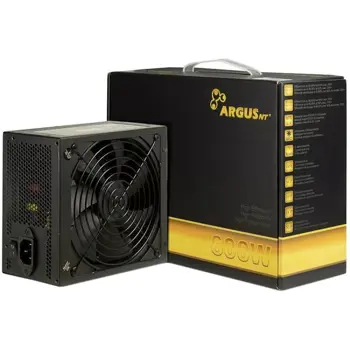 INTER-TECH Power Supply Unit Argus GPS-600, 600W 80Plus Gold, 140mm fan, Retail, Black