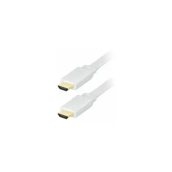 Kabel Transmedia High Speed HDMI-cable wiKabel Th EKabel TherneKabel T, FlaKabel T cable, 2m WhiKabel Te