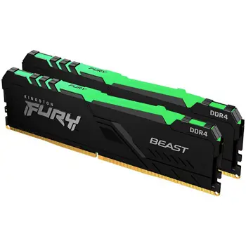 Kingston 16GB 3600MT/s DDR4 CL17 DIMM (Kit of 2) FURY Beast RGB, EAN: 740617337440