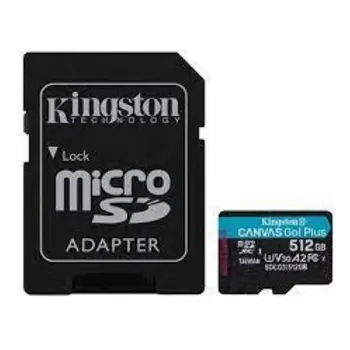 Kingston 512GB micSDHC Canvas Go Plus 170R/90W+AD512GB microSD Go Plus 170R/90MB/s read/write