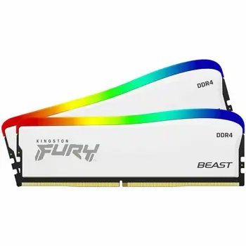 Kingston DRAM 16GB 3600MT/s DDR4 CL17 DIMM (Kit of 2) FURY Beast White RGB SE EAN: 740617330359