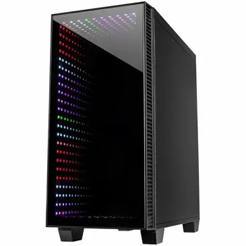 Kućište Chassis INTER-TECH X-608 INFINITY MICRO, microATX, RGB, Front and Side Tempered Glass, w/o PSU