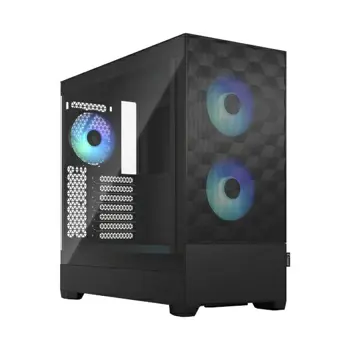 Kućište Fractal Pop Air RGB Black TG, crno bez napajanja