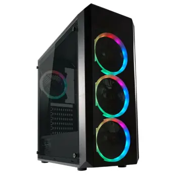 Kućište LC-Power 703B - Quad-Luxx, RGB, crno bez nap.