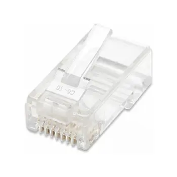 LAN konektor, RJ45 Cat.5e, UTP, pakiranje 100kom., za solid