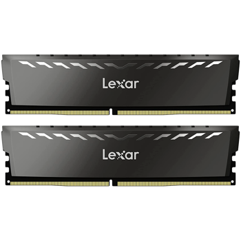 Lexar® THOR 16GB Kit (8GB x 2) DDR4 3200Mhz UDIMM XMP Memory with heatsink. Dual pack