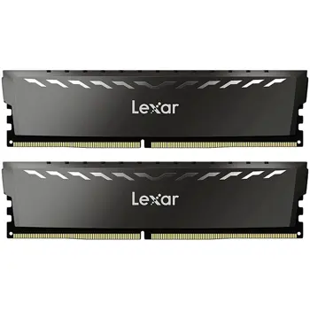 Lexar® THOR 32GB Kit (16GB x 2) DDR4 3200Mhz UDIMM XMP Memory with heatsink. Dual pack