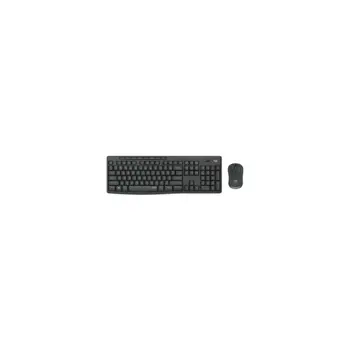 Logitech MK295 Silent bežična tipkovnica+miš, USB, tamnosiva (920-009809)