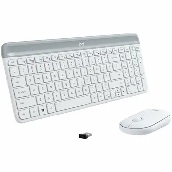 LOGITECH MK470 Slim Wireless Combo - OFF-WHITE - HRV-SLV-SRB