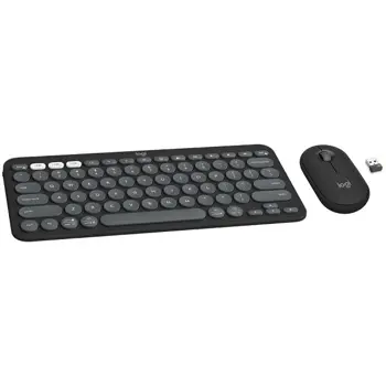 LOGITECH Pebble 2 Bluetooth Keyboard Combo - TONAL GRAPHITE - HRV-SLV-SRB