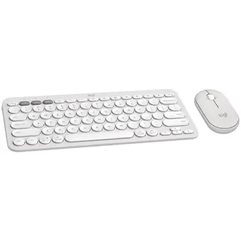 LOGITECH Pebble 2 Bluetooth Keyboard Combo - TONAL WHITE - HRV-SLV-SRB