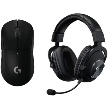 LOGITECH PRO X Wireless LIGHTSPEED Gaming Mouse and headset - BLACK - 2.4GHZ/BT - EMEA29-953