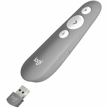 LOGITECH R500 Laser Presentation Remote - MID GREY - 2.4GHZ/BT - EMEA