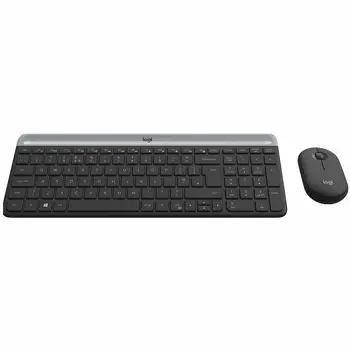 LOGITECH Slim Wireless Keyboard and Mouse Combo MK470 - GRAPHITE - HRV-SLV - INTNL