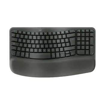 Logitech Wave Keys, ergonomska tipkovnica, grafit