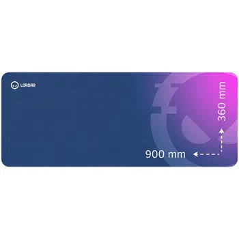 Lorgar Main 139, Gaming mouse pad, High-speed surface, Purple anti-slip rubber base, size: 900mm x 360mm x 3mm, weight 0.6kg