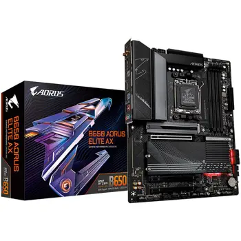 Matična ploča GIGABYTE  B650 AORUS ELITE AX 1.0 (AM5, 4xDDR5, DP, HDMI, 2.5GbE LAN, Wi-Fi 6E, BT 5.2, 1xPCI Ex x16 4.0, 2xPCI Ex x16 3.0, 3xM.2, 4xSATAIII, 1xUSB C, 2xUSB3.2 Gen2, 4xUSB2.0/1.1)ATX