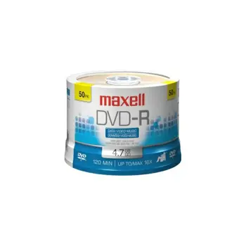 Maxell DVD-R 16x, 4.7GB 50 kom spindle