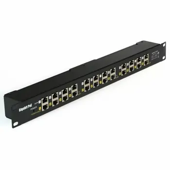 MaxLink 12 port 1U Rack mount 10 100 injector without power supply