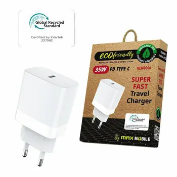 MAXMOBILE KUĆNI PUNJAČ PD SUPER FAST CHARGE TR349006 35W,GRS,ECO