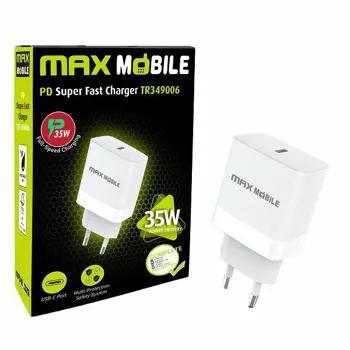 MAXMOBILE KUĆNI PUNJAČ PD SUPER FAST CHARGE TYPE C, TR349006 35W