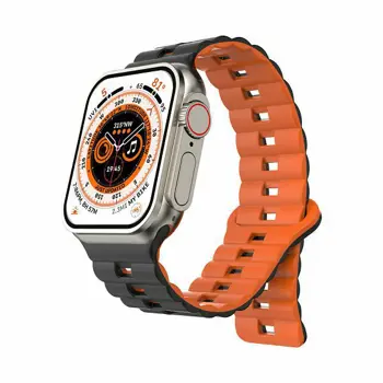 MAXMOBILE REMEN ZA PAMETNI SAT-Apple,DSJ-75-00A,42/44/45/49mm,#1 grey orange