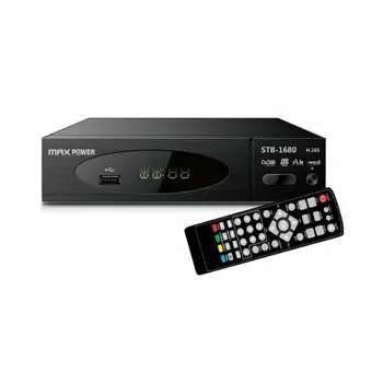 MAXPOWER HD DVB-T2 RECEIVER STB-1680 MPEG2/MPEG4 H.265 1080p/i Akcija