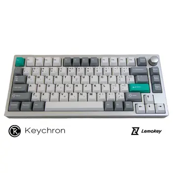 Mehanička tipkovnica Keychron Lemokey P1 Pro Swappable RGB Backlight, RGB, silver, (+HR znakovi), P1P