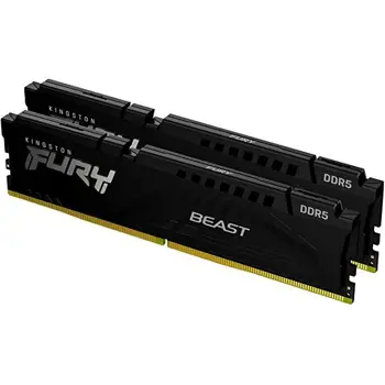 Memorija Kingston DRAM 32GB 5200MHz DDR5 CL40 DIMM (Kit of 2) FURY Beast Black EAN: 740617324358