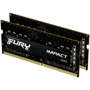 Memorija Kingston DRAM 64GB 3200MHz DDR4 CL20 SODIMM (Kit of 2) FURY Impact EAN: 740617318364