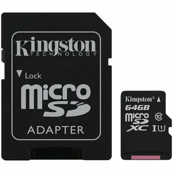 Memorijska kartica Kingston 64GB micSDXC Canvas Select Plus 100R A1 C10 Card + ADP EAN: 740617298697