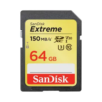 Memorijska kartica SanDisk Extreme SDXC U3, V30 64GB