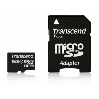 Memorijska kartica Transcend SD MICRO 4GB HC Class 4 + SD ad