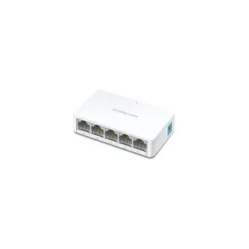 Mercusys 5-port mini Desktop preklopnik (Switch), 5×10/100M RJ45 ports, plastično kućište